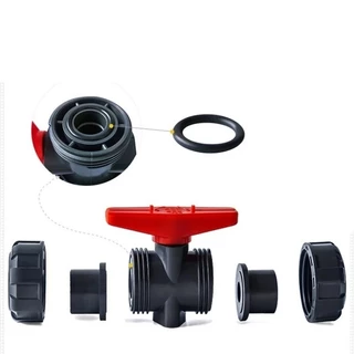 บอลวาล์ว 2นิ้ว (63mm) UPVC UNION BALL VALVE บอลวาล์ว ยูเนี่ยน ยูพีวีซี socket weld วาล์วพลาสติก วาล์วสระว่ายน้ำ