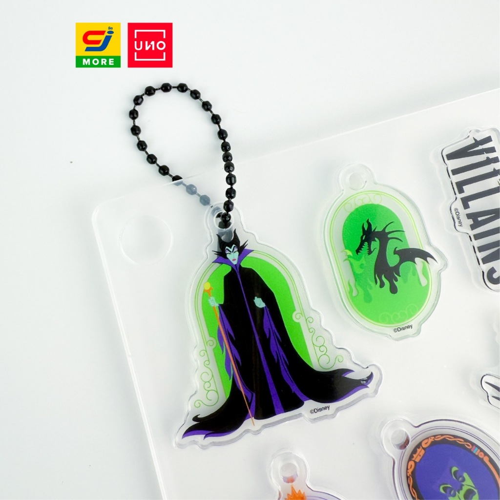 UNO ชุดพวงกุญแจอะคริลิก Disney Villains