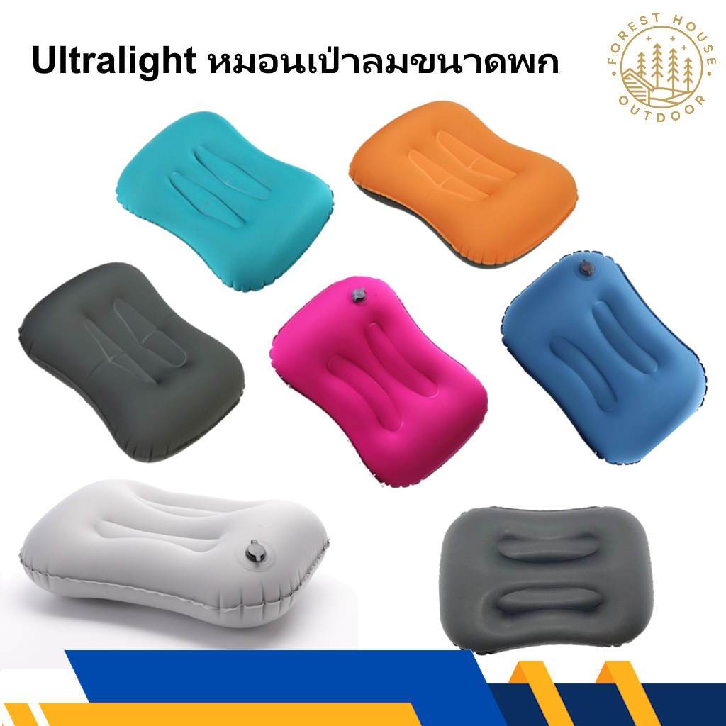 หมอนเป่าลม Ultralight พับเก็บได้พร้อมถุงใส่