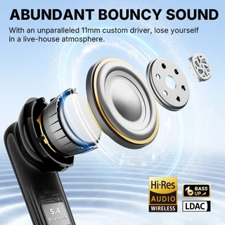 EarFun Air Pro 4i หูฟังบลูทูธ ANC 50dB Hybrid Hi-Res LDAC ไมค์ AI 6 ตัว ไทเทเนียม 11 มม.