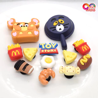 18 ชิ้น เช๊ตการ์ตูน 3D [ JB.32 ]🇹🇭ร้านไทย#ติดรองเท้า#กระเป๋า#DIY พีวีซี น่ารัก อุปกรณ์เสริม