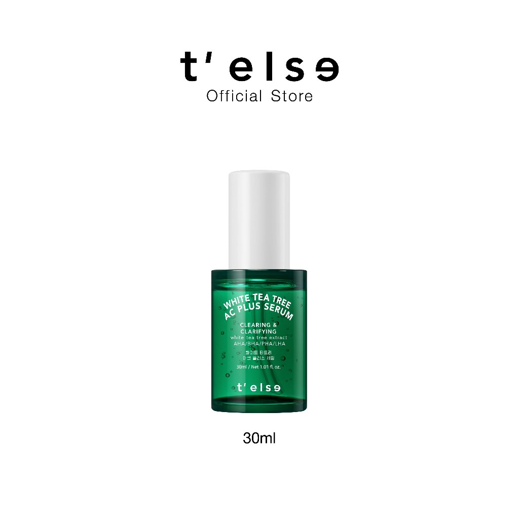 T'else White Tea Tree Ac Plus Serum 30 ml (เซรั่มลดสิวหัวดำ,หัวขาว ลดความมันส่วนเกิน )