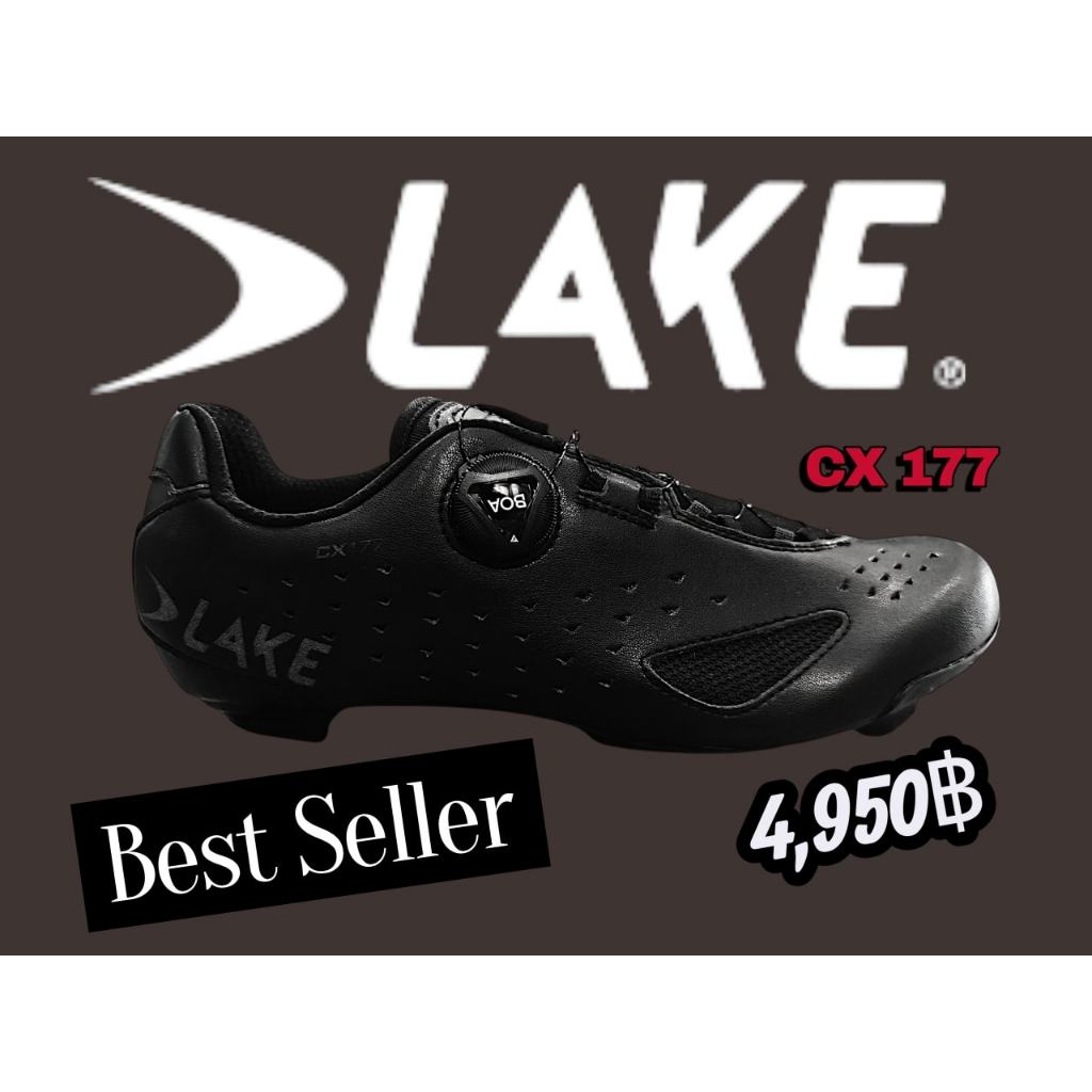 รองเท้าเสือหมอบ LAKE CX177-X สีดำ/ดำ