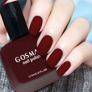 GOSMAN 12ML สีทาเล็บแมทแบบ ยาทาเล็บฝ้า แมตต์ กันน้ำ แห้งเร็ว…