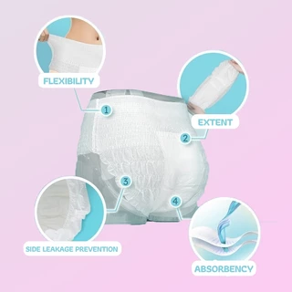 [ซื้อ 1 แถม 1]HOHORO ผ้าอนามัยแบบกางเกง 30 ชิ้น หลับสนิทตลอดคืน ผ้าอนามัยหลังคลอด M-L / XL-XXL