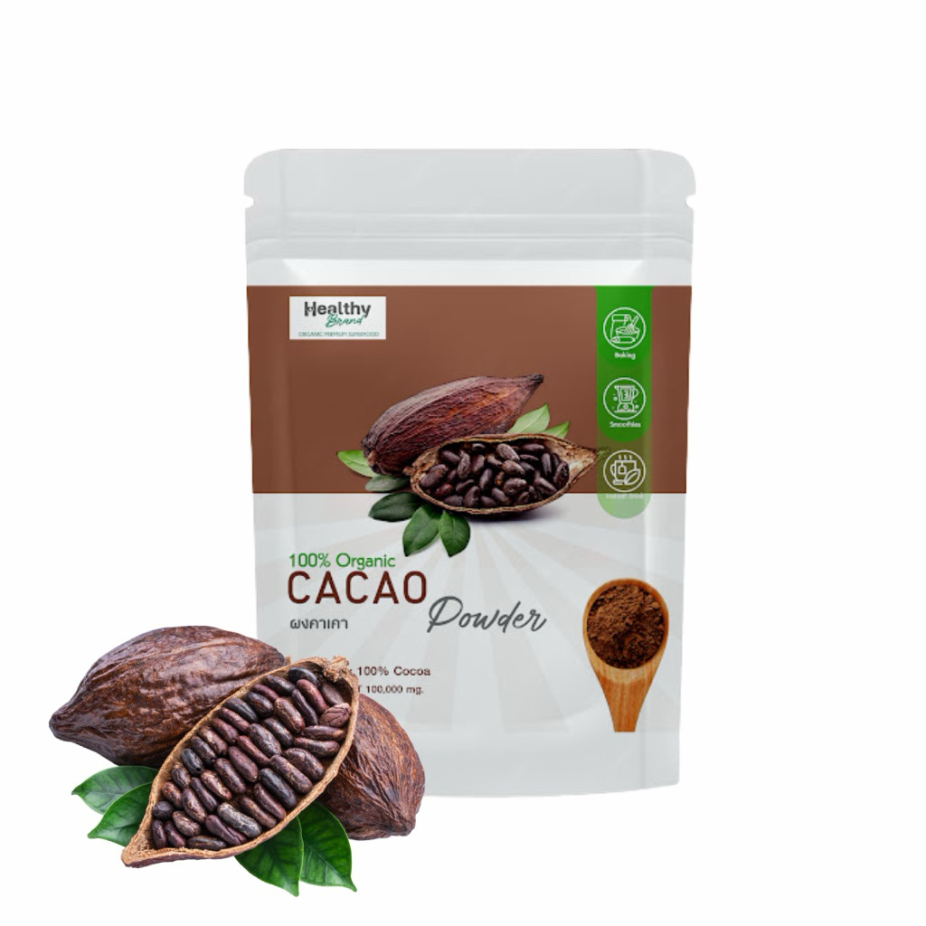 ผงคาเคา (Cacao Powder)  ปริมาณสุทธิ: 100 กรัม