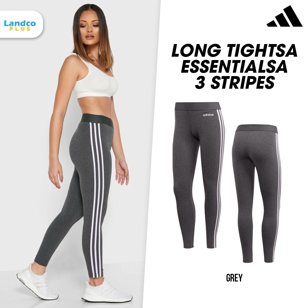 Adidas อาดิดาส กางเกงรัดรูป กางเกงเทรน TR W Long Tights ESS 3S FM6699 DGRY (900)