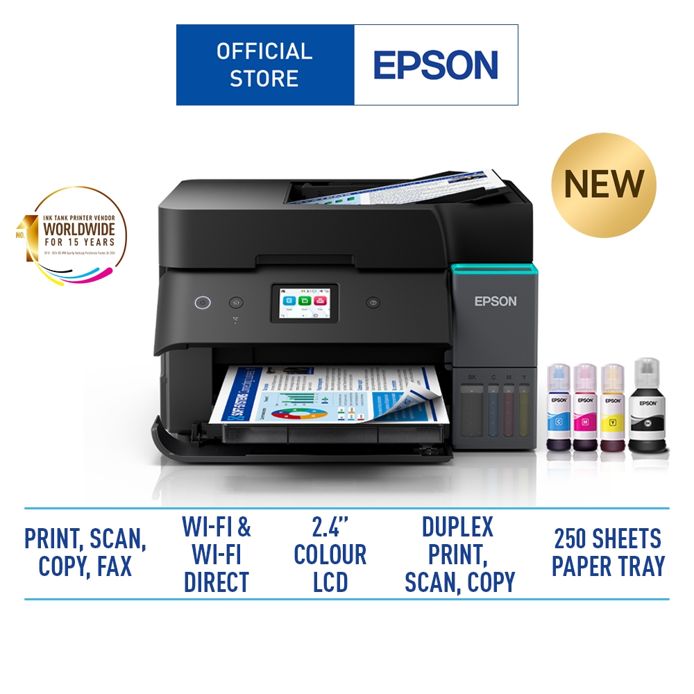 Epson EcoTank L6390 A4 Wi-Fi Duplex All-in-One Ink Tank Printer (Print/ Copy/ Scan /Fax / Wi-Fi Dire