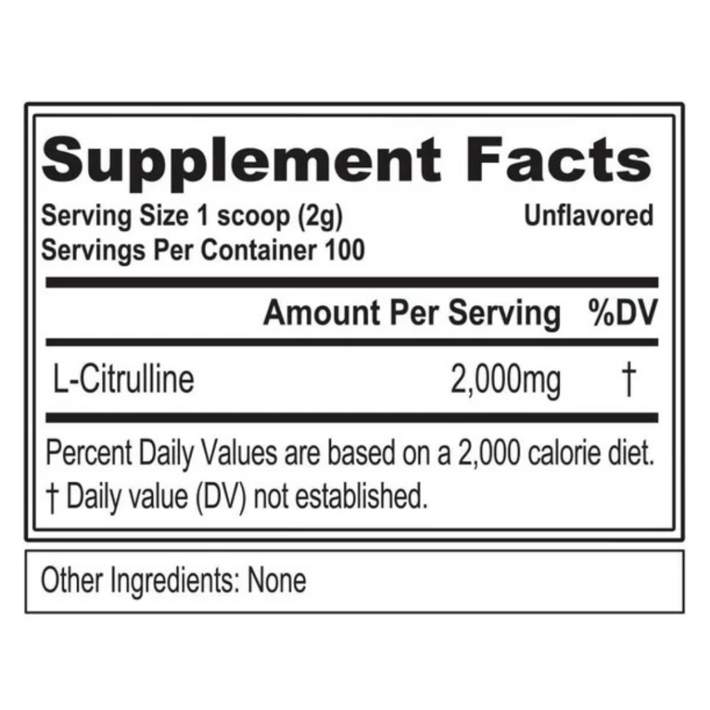 EVL L-Citrulline Powder 2000mg – ขนาด 200 g. (Unflavored) ราคา ถูกที่สุด ดีลบีเคเค แกลเลอรีภาพที่ 2