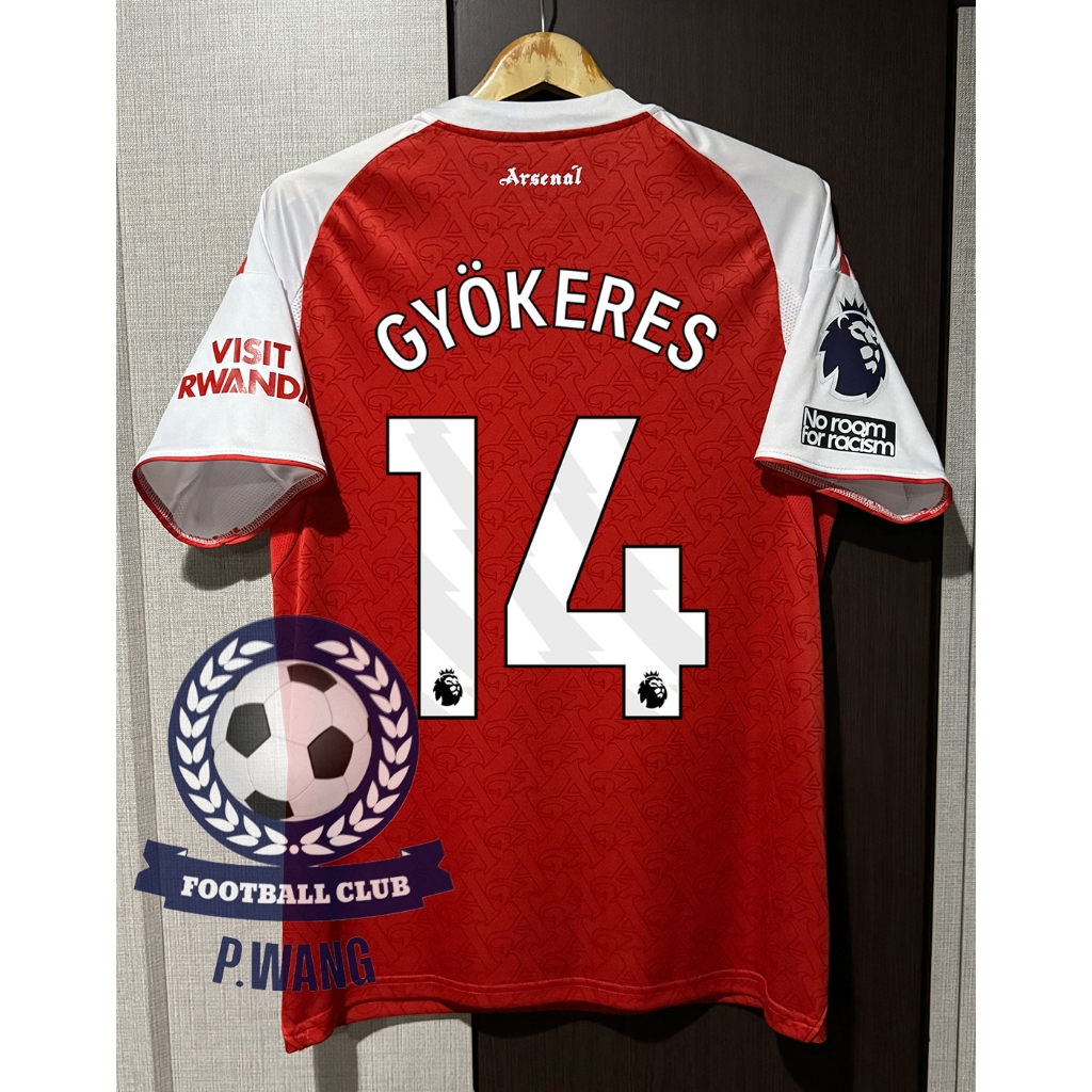 New!! เสื้อฟุตบอล เดอะกันเนอร์ Home ชุดเหย้า ( 3A ) เกรดแฟนบอล ปี 2025/26 พรีเมียร์ลีกEPL ชื่อนักเตะ