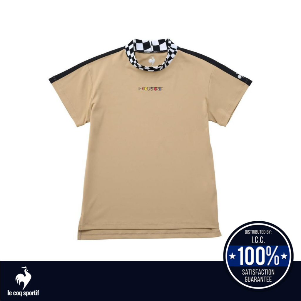 Le Coq Sportif Golf เสื้อกอล์ฟคอตั้งแขนสั้นผู้หญิง (เสื้อกอล์ฟ, เสื้อแขนสั้นผู้หญิง, เสื้อกันแดด)