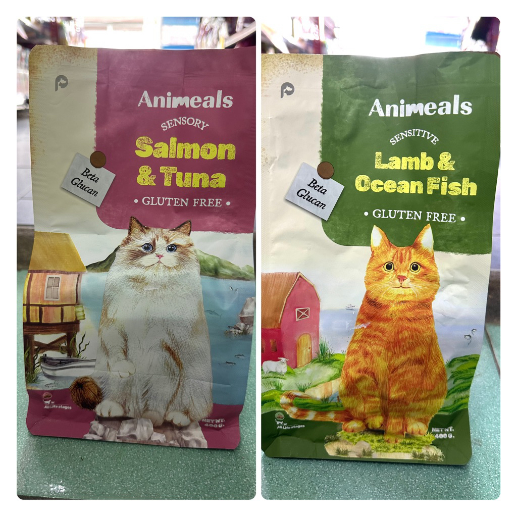 อาหารแมว Animeals แอนิมีลส์ ขนาด400g /1 kg/ 1.2kg.