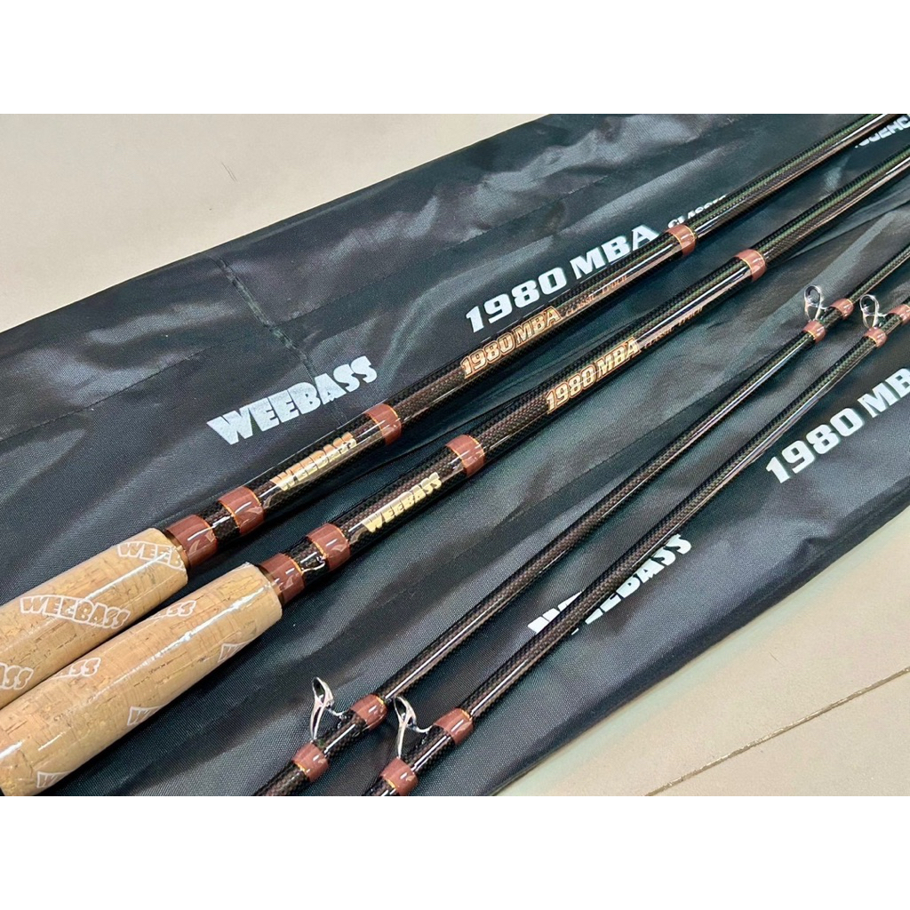 WEEBASS 1980MBA Classic Epoch  เบท 10 ฟุต เวท 18-35 lb. 80-150g. คันกราไฟท์ สายผ้าK1ตลอดคัน  ไกด์ทรง