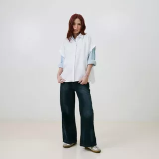 Chewa KIKO SHIRT - เสื้อเชิ้ต แขนล้ำ ผ้าลินิน - LN37