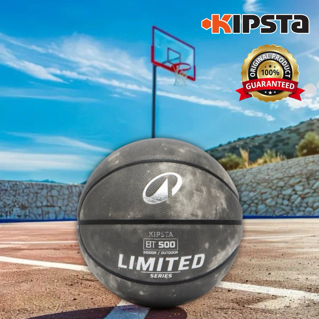 ลูกบาสเกตบอลเบอร์ 7 รุ่น BT500 TOUCH (สีเทา) KIPSTA