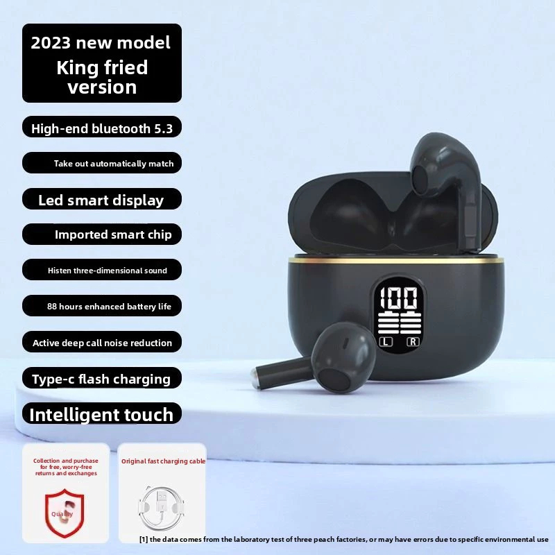 X87 ไร้สายสมาร์ทบลูทู ธ หูฟัง HD พูดคุย HiFi เสียงตัวเลขการแสดงผล HD ลดเสียงรบกวนในตัวไมโครโฟนกันน้ำ