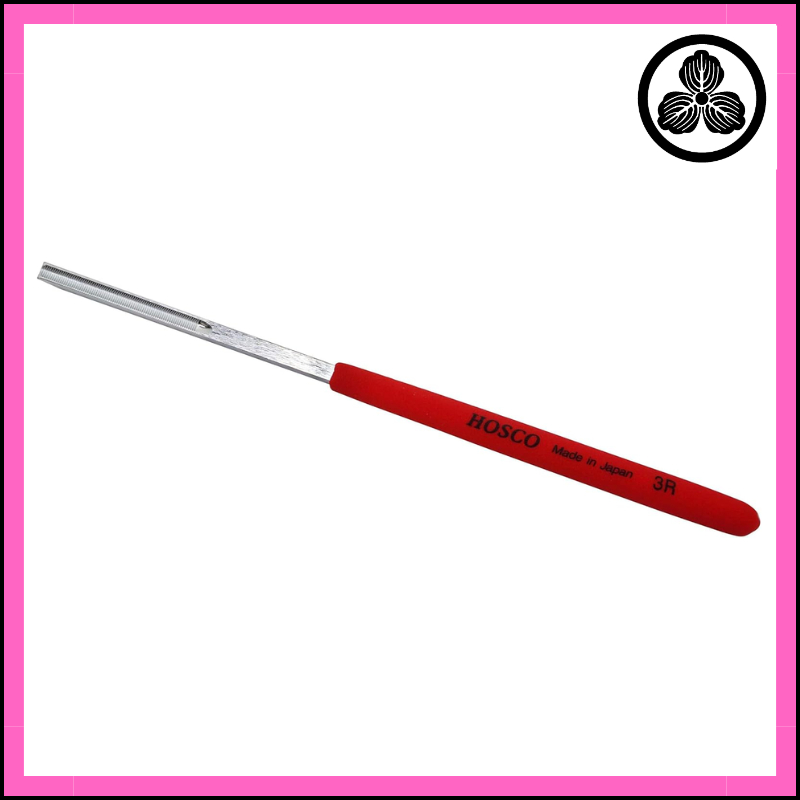 HOSCO Fret End Dressing File for Jumbo Frets, Compatible with Stainless Frets, TL-FE3HC