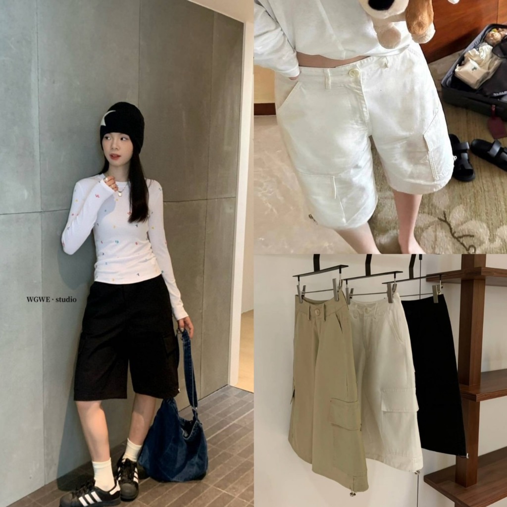 กางเกงคาร์โก้ขาสั้นรุ่น 7000 TAG WG.WE 🇰🇷