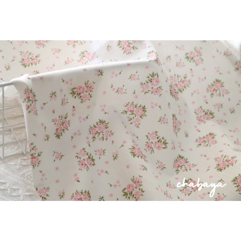 ผ้าคอตตอนป๊อปลิน100%   หน้ากว้าง 58นิ้ว นำเข้า ผ้าวัดขายเป็นเมตร