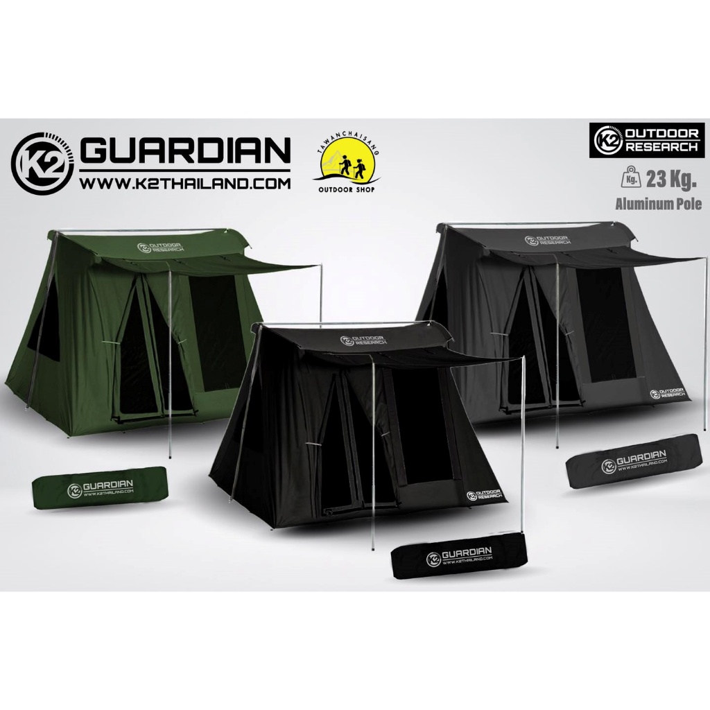 เต็นท์แค้มป์ปิ้ง เต็นท์สนาม K2 Guardian Glamping Tent เต็นท์ทรงเคบิ้น