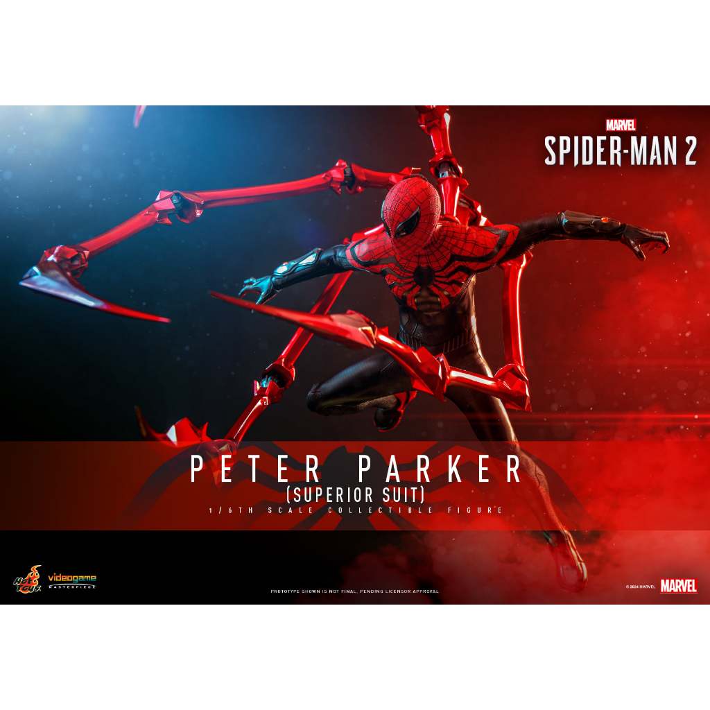 Hot Toys VGM 61 Marvel’s Spider-Man 2 – Peter Parker (Superior Suit) 1/6 มือสอง ของครบ สภาพดี **พร้อ