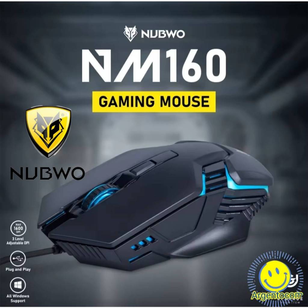 เมาส์เกมมิ่ง nubwo รุ่น NM160  Ergonomic Design Gaming Mouse