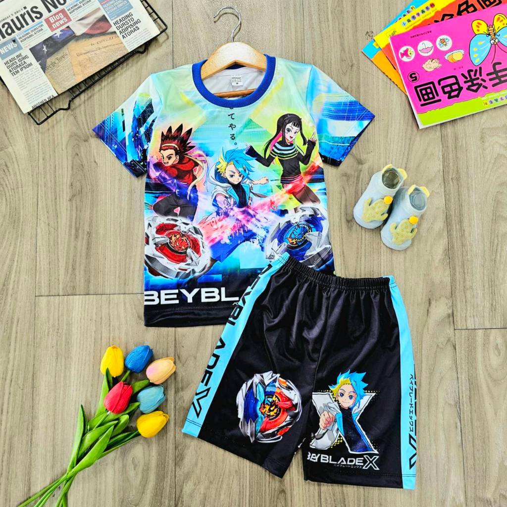 เสื้อผ้าเด็ก ชุดเด็กผู้หญิง ชุดเด็กผู้ชาย แขนสั้นขาสั้น รูปที่ 6