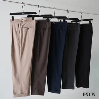 BARON THOMAS Trousers [Signature series] กางเกงขากระบอกตรงเอวสูง