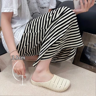 D488 รองเท้าแตะเปิดส้น ยางพารา น้ำหนักเบา มีกันลื่น ใส่สบาย