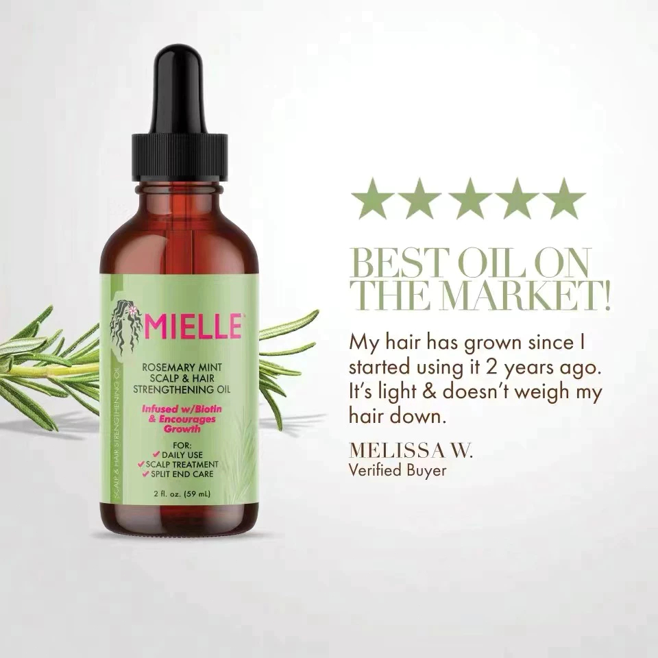 ✳️Mielle Organics Rosemary Mint Scalp & Hair Strengthening Oil 59ml/ผลิตภัณฑ์ดูแลเส้นผม - รูปที่ 4