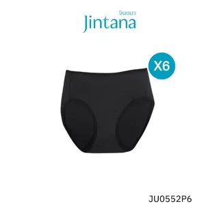 (สินค้าขายดี)(แพ็ก6ชิ้น)Jintana กางเกงชั้นใน จินตนา รุ่น Basic รหัส JU0552P6 (ทรงเต็มตัว) เนื้อผ้านิ่มพิเศษ ใส่สบาย