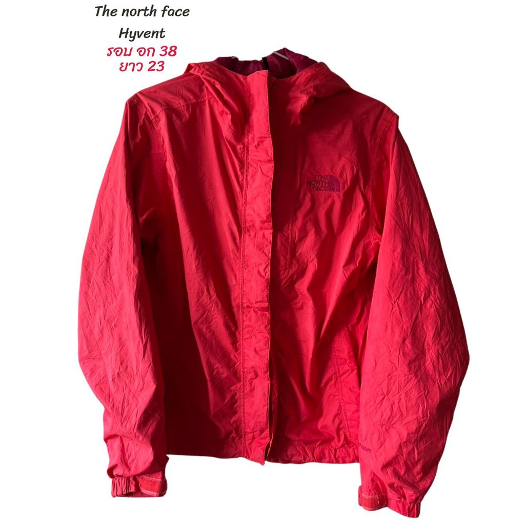 เสื้อกันหนาว the north face แท้!!  Hyvent อก 38 ยาว 23 ไม่มีตำหนิ  กันลำอองน้ำ กันลม