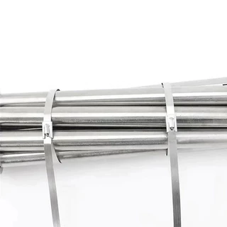 100PCS เคเบิ้ลไทร์สแตนเลส 304 Cable ties Stainless กว้าง 4.6มม. ยาว 150mm-300mm สายรัดเคเบิ้ลไทร์ สายรัดสแตนเลส