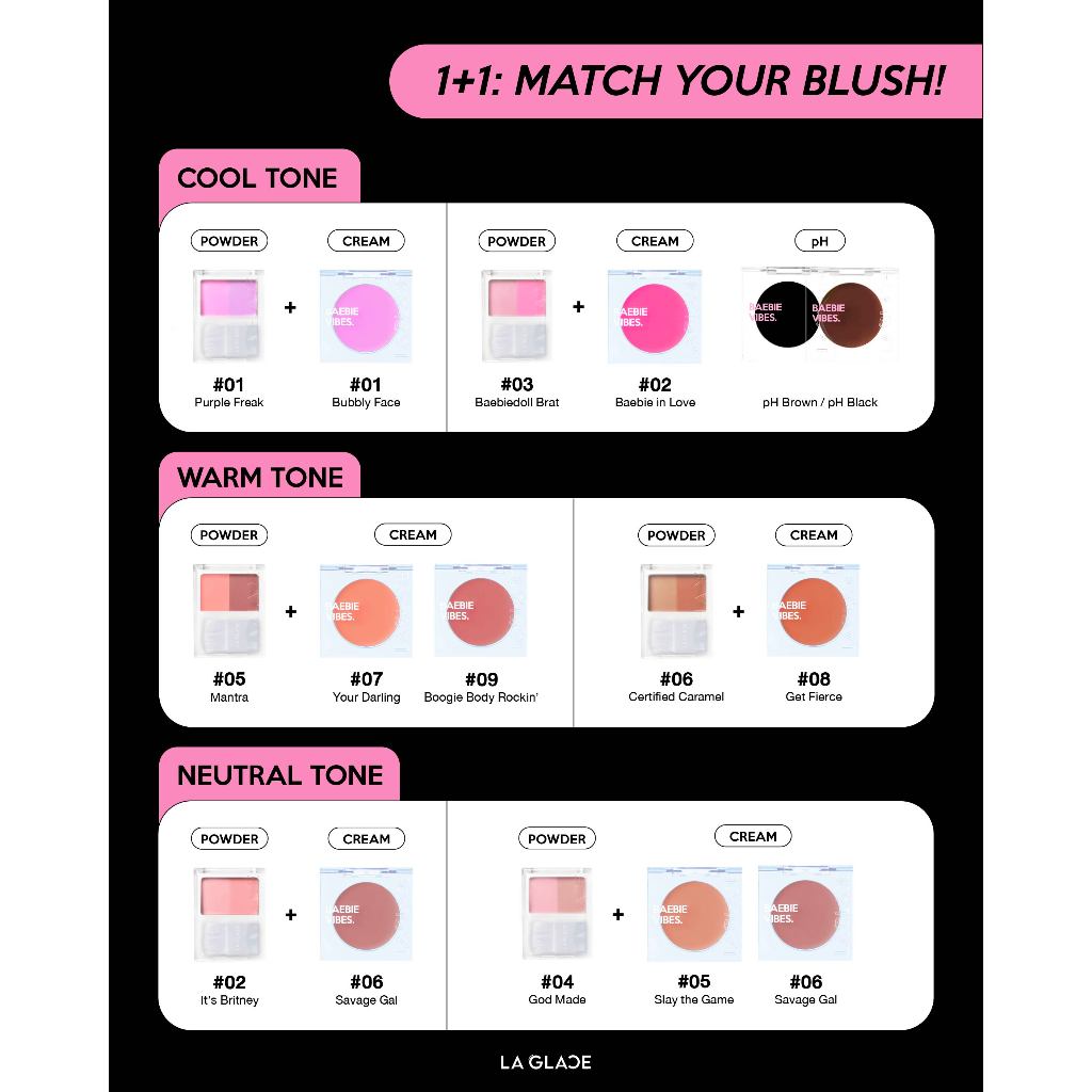 La Glace Lip&Cheek pH Blush Your Shade บลัช pH บลัชลากลาส บลัชดำ บลัชช็อคโกนมชมพู ราคา ถูกที่สุด ดีลบีเคเค แกลเลอรีภาพที่ 7