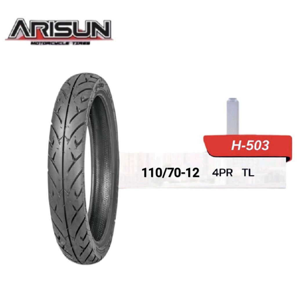 ยางนอก เรเดียล Arisun H503 110/70-12 Grand Filano  หน้า Msx  Lead โหลดเตี้ย คุณภาพดี Motorcycle มอเตอร์ไซค์