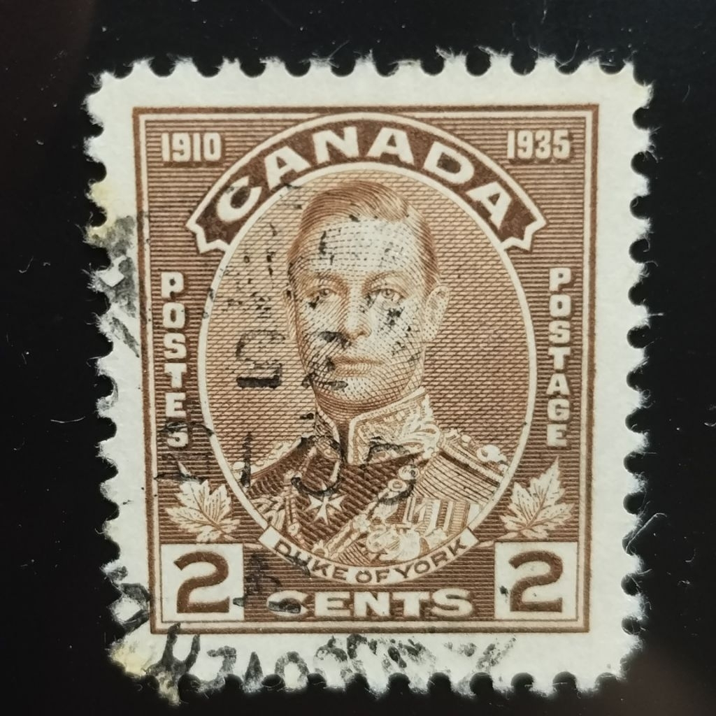 💥 Canada Stamp, 1935, Duke of York 2 Cent Brown