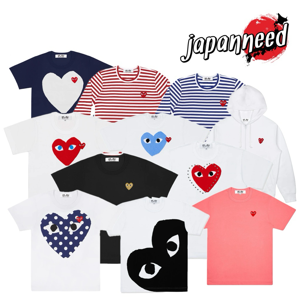 ❤️[แท้🇯🇵💯มีทั้งพร้อมส่งและ Pre-order] Play Comme Des Garcons เสื้อยืด เพลกอม จากช้อปญี่ปุ่น