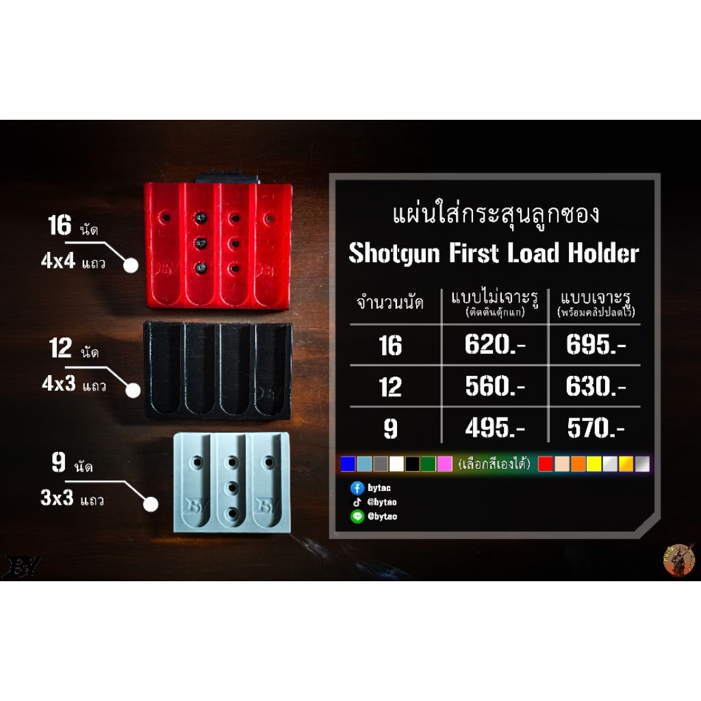 ตลับใส่ลูก 12ga First Load Holder IDPA IPSC **เฉพาะตลับ**
