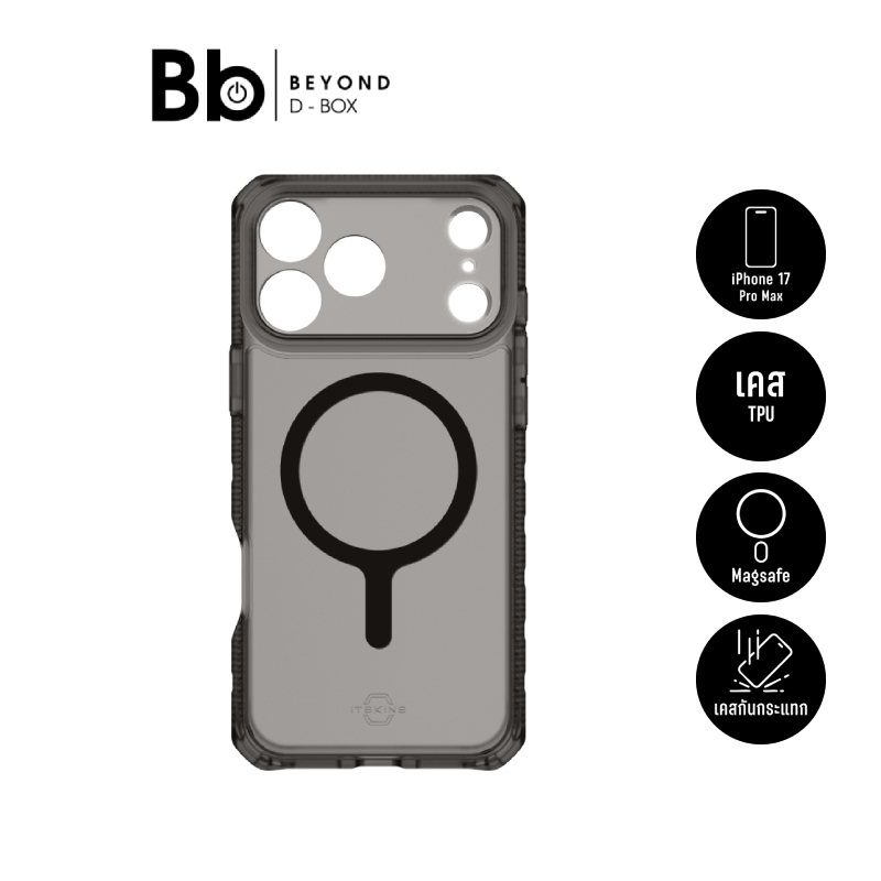 เคส ITSKINS iPhone 17 Pro Max MagSafe Hybrid Frost Black by BB Beyond D-Box