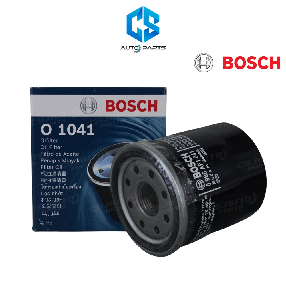 BOSCH กรองน้ำมันเครื่อง (1041) TOYOTA VIOS 1.5 ปี02-23,YARIS 1.5 ปี04-13,ALTIS 1.6,1.8 ปี02-23,C-HR,