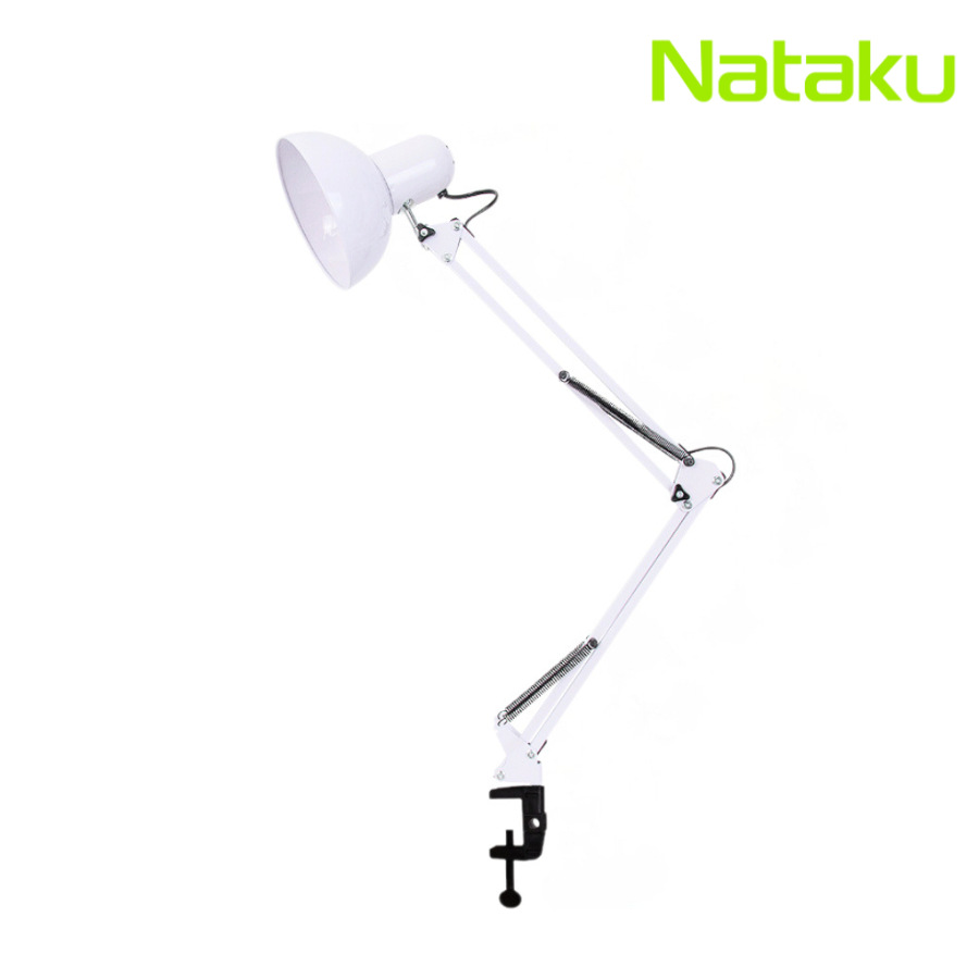 Nataku โคมไฟหนีบ LED โคมไฟหนีบโต๊ะ Table lamp โคมไฟสีขาว ปรับระดับได้ พร้อมสวิตช์ปิด-เปิด
