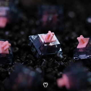 SARU SWITCH KEYBOARD 5PIN Pluto Pink SWX3 Silent เสียงเงียบ 1 กล่อง 45ตัว สำหรับ Mechanical keybord