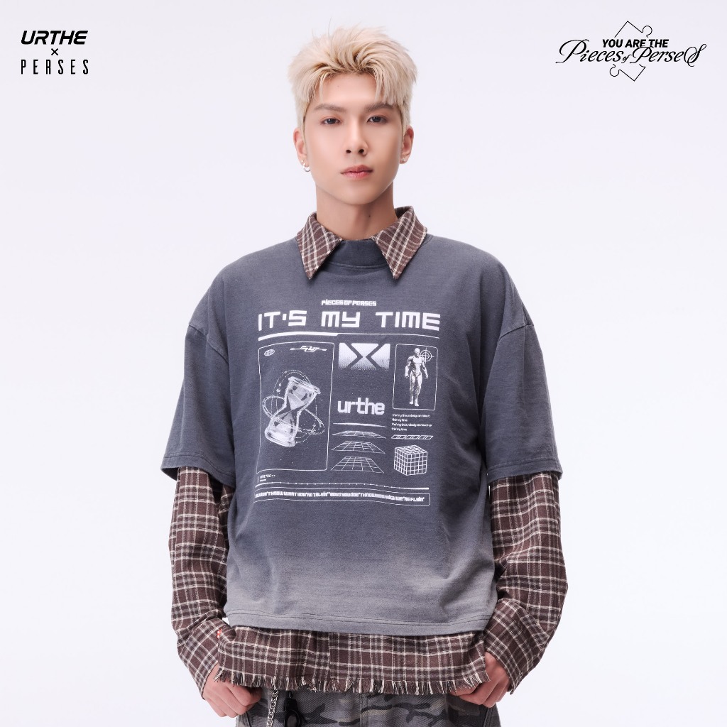URTHE x PERSES - เสื้อยืด เเขนสั้น รุ่น IT'S MY TIME