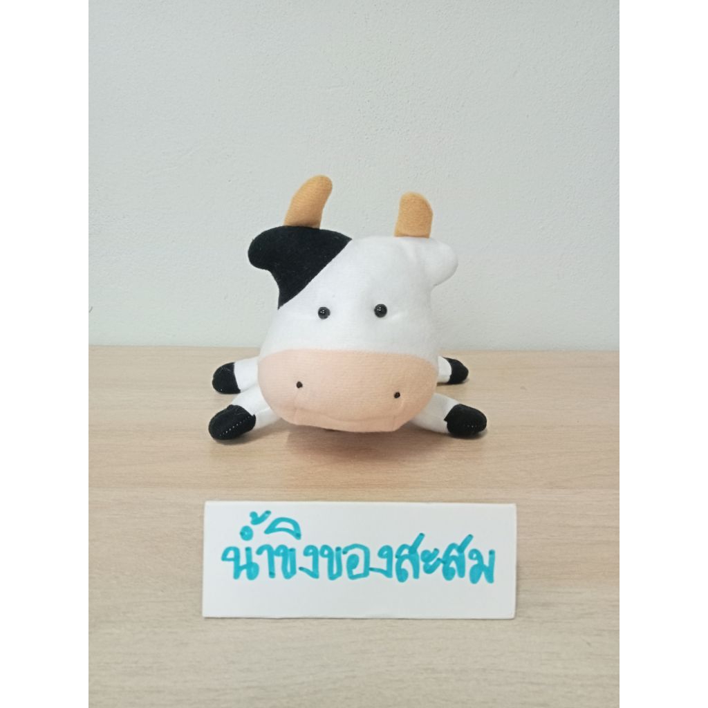 ตุ๊กตาวัว พรีเมี่ยม ฟาร์มโชคชัย "FARM CHOKCHAI"ขนาด : 7 นิ้ว***สินค้ามือสอง อาจมีตำหนิ หรือรอยเปื้อน