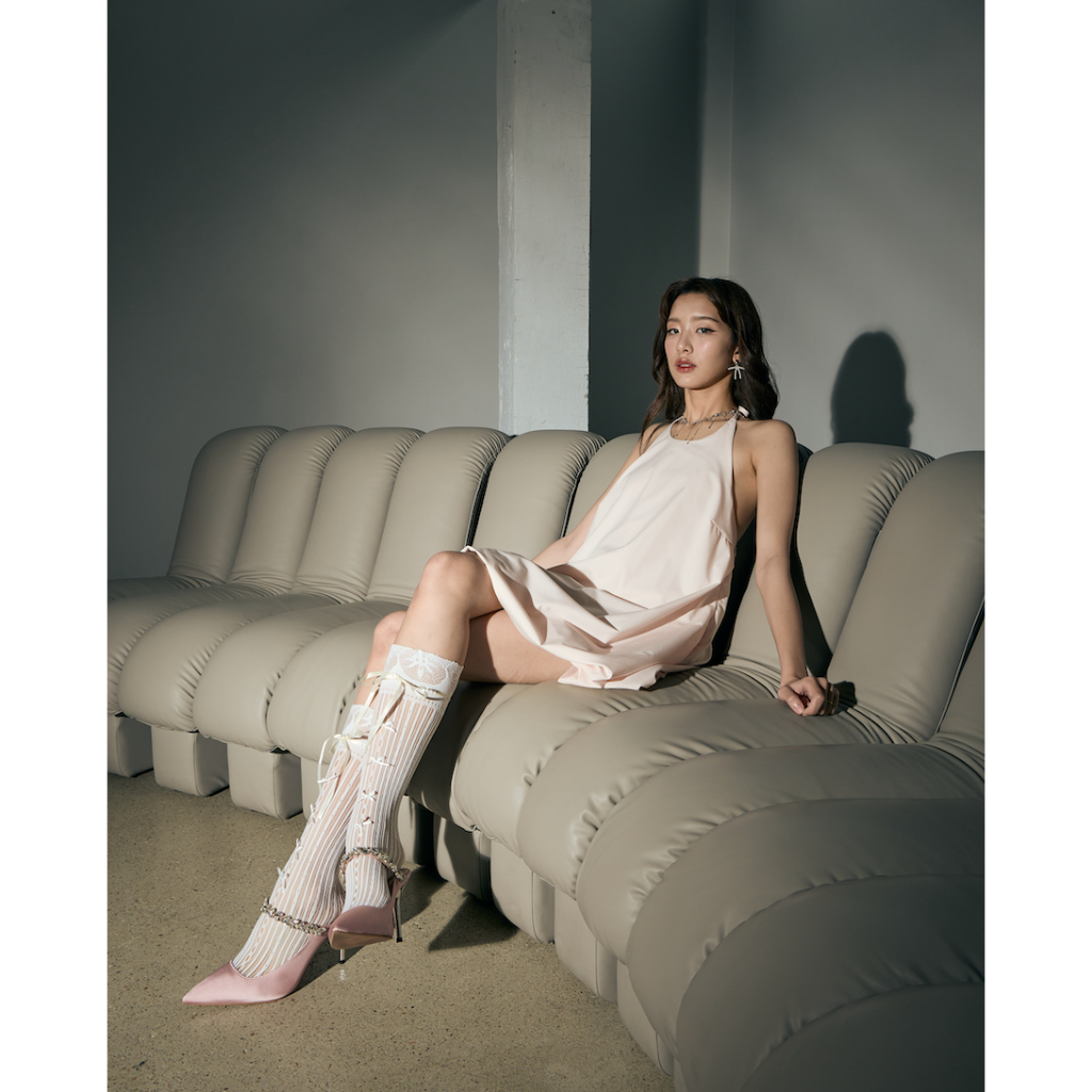รองเท้าส้นสูง รุ่น Arial 3.5 นิ้ว – White, Black, Nude, Glitter, Brown [ รองเท้าออกงาน ปาร์ตี้ งานแต่ง] ราคา ถูกที่สุด ดีลบีเคเค แกลเลอรีภาพที่ 8
