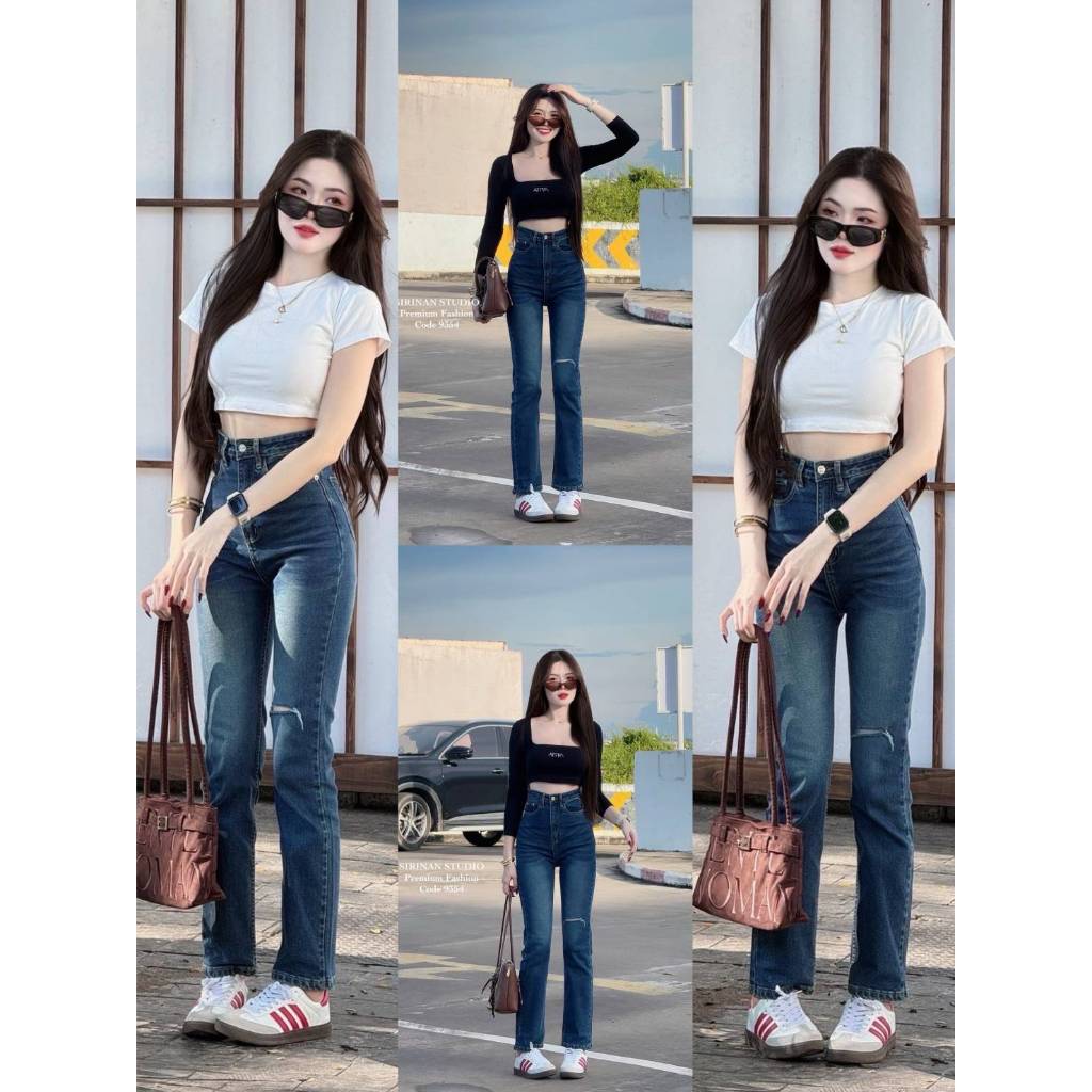 【SIRINAN STUDIO #SRN 9354】 "JEANS" กางเกงยีนส์รุ่นใหม่เข้าแล้วค่ะ รุ่นนี้คือสวยยยสับ