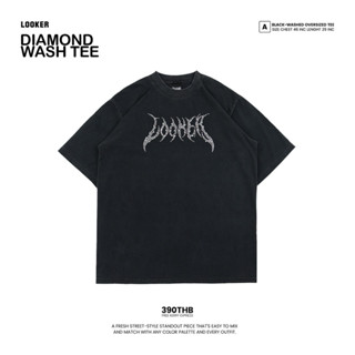 LOOKER – DIAMOND WASH TEE(เสื้อฟอกโลโก้เพชรรากไม้)