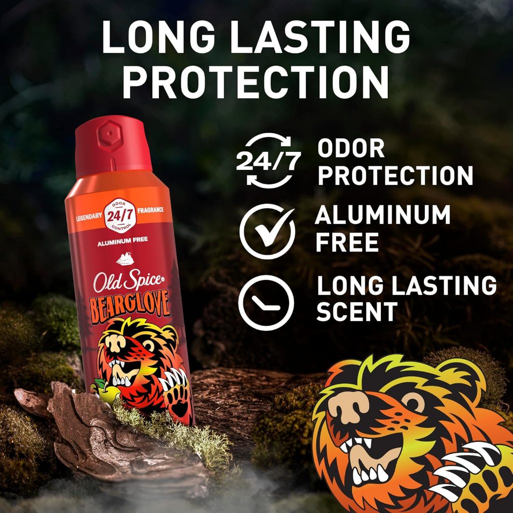 *ของแท้นำเข้าจากUSA* Old Spice โรลออน และ สเปรย์ กลิ่น Bearglove กลิ่นส้มผสมแอปเปิ้ล หอมฟรุ๊ตตี้สดใส - 2