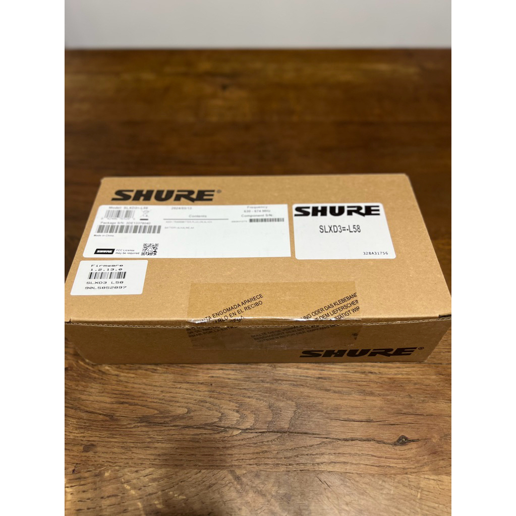 Shure slxd3=L58มือสอง สภาพใหม่ไม่เคยได้ใช้งาน 100% Shure Plug-On Microphone สภาพใหม่ไม่เคยได้ใช้งาน 