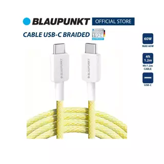 [ของแท้] BLAUPUNKT สายชาร์จ USB-C แบบถัก 60W ยาว 1.2 เมตร | รองรับ PD Fast Charge | สายถักทนพิเศษ